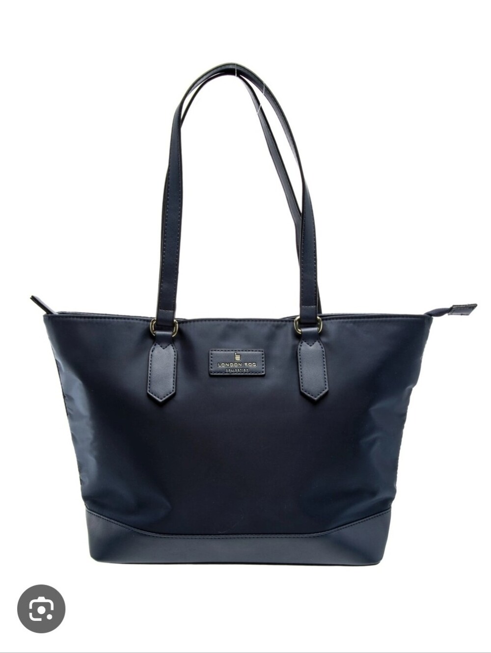 LONDON FOG 100th Anniversary Collection Jaya Navy Nylon Tote Bag